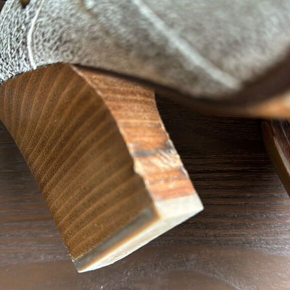 Donald J Pliner Vero 2 Leather Bronze Cracked Metallic Mules Boho Shoes Size 8.5 - Picture 5 of 13